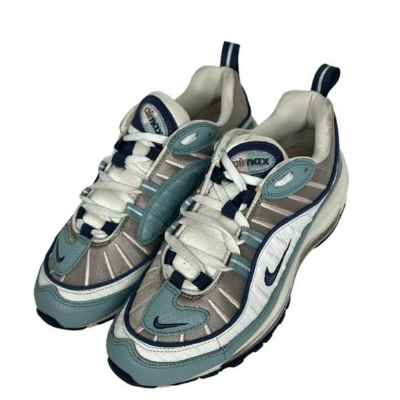 Nike Air Max 98 Premium Ocean Blue CK0832 Running Athletic Shoes Size 8.5 - Picture 4 of 16